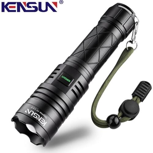 Super Bright Flashlight 5000 Lumens Zoomale Xhp70.2 LED Ip67 Waterproof Usb Rechargeable Tactical Led Flashlights