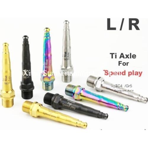 TitaniumTC4 Bicycle Pedal Axles / Spindles / Shafts 66g/pair for Bike Pedals Speedplay Speed Play Zero / X / Light Action