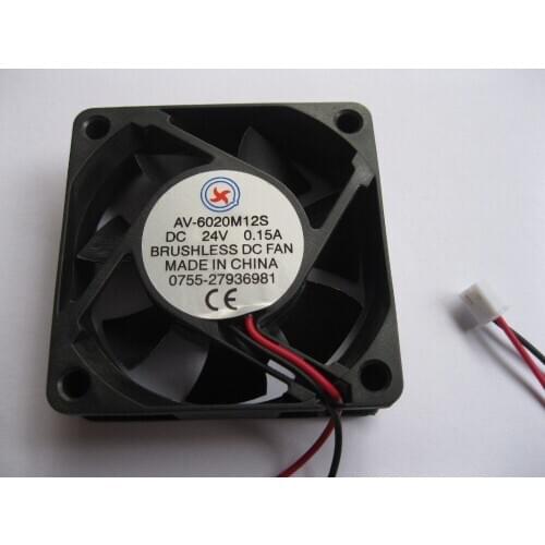 10 pcs Brushless DC Cooling Fan 7 Blade 24V 6020s 60x60x20mm 2 Wires
