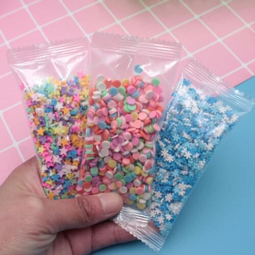 20g/Lot Package Multi Stars Hearts Snowflakes Clay Slices Soft Pottery Sprinkles for DIY Crafts Filling Accessories