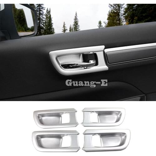 For Renault Koleos 2017 2018 2019 2020 Cover Protect Detector Stick Trim Carbon fibre Car Door Inner Built Handle Bowl 4pcs