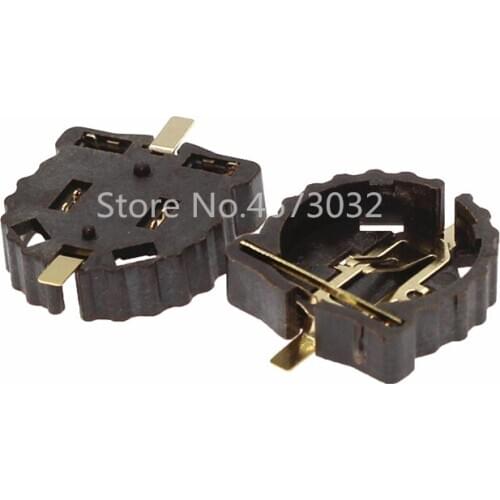 500pcs SMD CR1220 Battery holder SMT 3V Button battery socket BS-1220-2 Battery connector