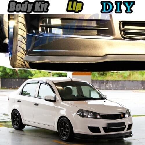 Car Bumper Lip Front Spoiler Skirt Deflector For Proton Saga Tune Car Modified Body Kit VIP Hella Flush Lips
