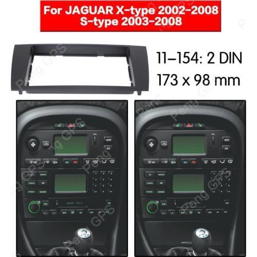 2 DIN Car Radio stereo Fitting installation adapter fascia For JAGUAR X-type 2002-2008 S-type 2003-2008 Stereo Frame Fascias DVD