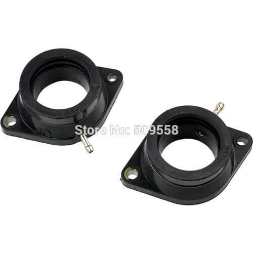 2PC Motorcycle Carburetor Carb Intake Manifold Joint Boot for Yamaha V-STAR 1100 XVS1100L 1999-2009 XVS1100 L XVS 1100L