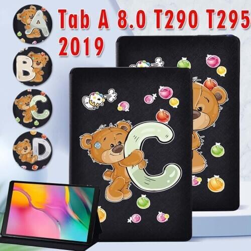 Tablet Case for Samsung Galaxy Tab A SM-T290/T295 (2019) 8.0 Inch Flip Leather Stand Cover Case