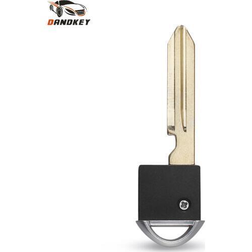 Dandkey 100pcs/lot New Remote Smart Prox Emergency Insert Fob Uncut Blade Insert Car Key For Nissan Infiniti Free Shipping