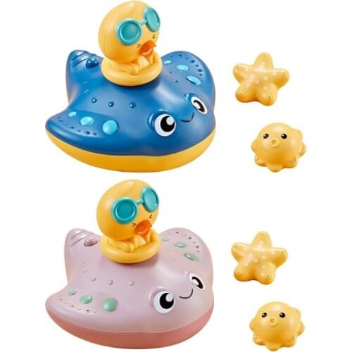 Baby Bath Toy Water Toy Spray Water Column Floating Bathing Toy Pool Water Spray Toy for 1 Year Baby Children Party Gift 69HE