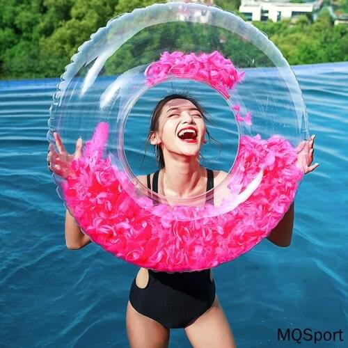 ChildrenS Arm Circle Swim Pool Sequins Swimming Ring Floating Pool Accessories Circle Inflatable Swimming Ring Bath Swim Circle