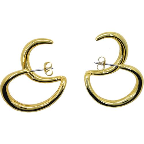 LONDANY Trendy earings fashion jewelry cc earrings drop earrings alibaba express copper metal geometric gadgets for women