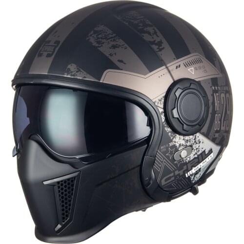 Cyrill Motorcycle Helmet Male Locomotive Female Summer Half /Full Non-Scorpion Retro / Multi-Function