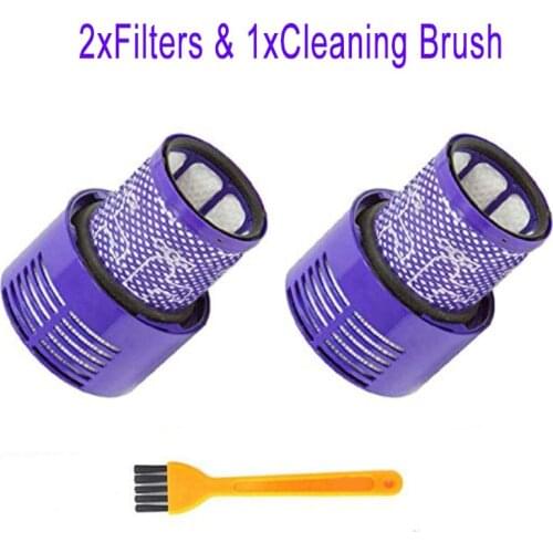 Washable Big Filter Unit For Dyson V10 Sv12 Cyclone Animal Absolute Total Clean Cordless Vacuum Cleaner, Replace Filter