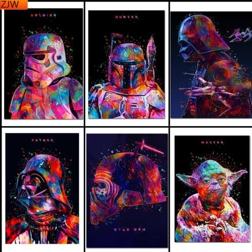 Star Wars Movie Anime Diamond Painting Diamond Mosaic Cross Stitch Kits Full Diamond Embroidery Room Decoration Disney
