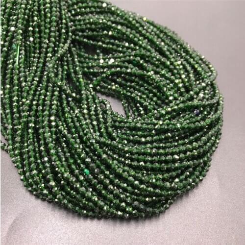 Natural Micro Faceted 2mm 3mm 4mm Green Blue Gold Sandstone Beads Wholesale Tiny Small Round Loose Beads for Jewelry Making DIY