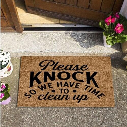 Newest Entrance Doormat Home Decorative Bedroom Kitchen Carpets Hallway Anti-Slip Rugs Indoor Outdoor Wear-resistant Foot Pad