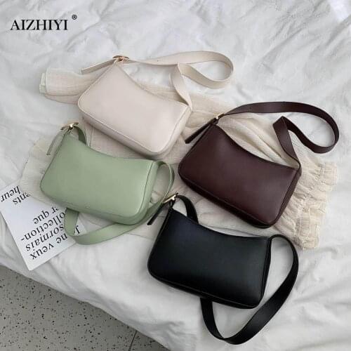 Solid Color Women PU Leather Shoulder Bag Female Casual Crossbody Small Handbags Fashion Women Handbag Leather