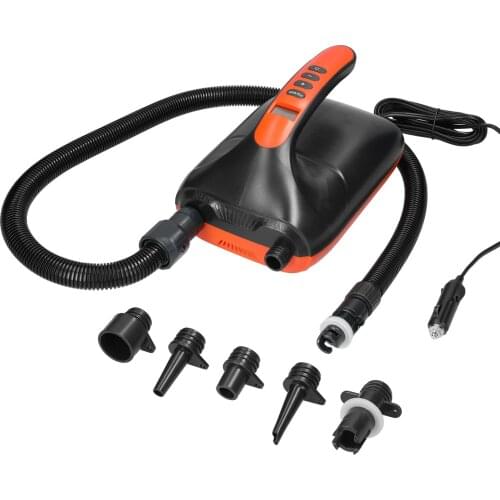 20PSI/16PSI Portable High Pressure Electric Inflatable Air Pump Programmed Intelligent LCD Digital Controller 12V