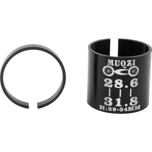 2pcs Alloy Handlebar Shim Seat Post Stem Size Reducer 31.8 To 28.6mm