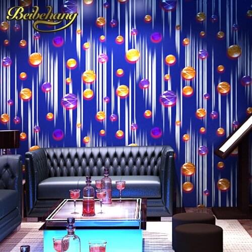Beibehang PVC 3D Abstract Wallpaper roll Wall Paper KTV Environmental home Decoration papel de parede Roll