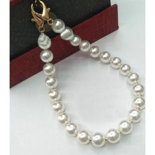 Handle Imitation Pearls Clutch Bag Strap Purse Bag belt wallet belt Wrist Bag Chain