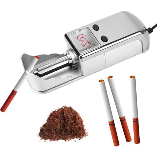 DIY Tobacco Roller Electric Automatic EU Plug Smoking Accessories Cigarette Rolling Machine Herb Tobacco Roller Pipe Injector