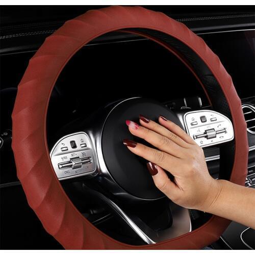 Car Silicone Steering Wheel Glove Cover Soft Skin Soft Silicon Steering Wheel Cover Automobile Accessories For KIA Honda MG etc