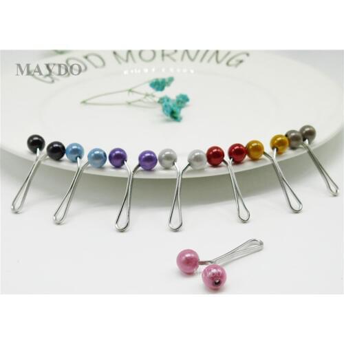 SP141 12Pcs Muslim Hijab Clip Brooch Pins Scarf Safety Clip Women Wedding Pin