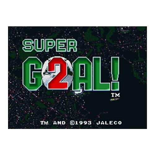 Super Goal! 2 NTSC Version 16 Bit 46 Pin Big Gray Game Card For USA Game Players