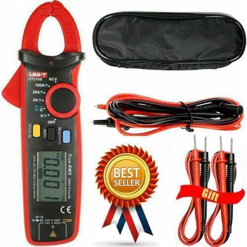 UNI-T UT210E True RMS Mini Digital Clamp Meters AC/DC Current Voltage Auto Range VFC Capacitance Non Contact Multimeter Diode