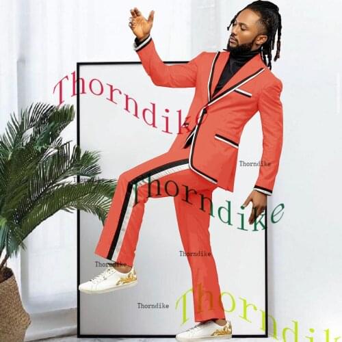 Thorndike New Arrival Groomsmen Shawl Lapel Groom Tuxedos Men Suits Wedding/Prom Best Blazer ( Jacket+Pants) T1316