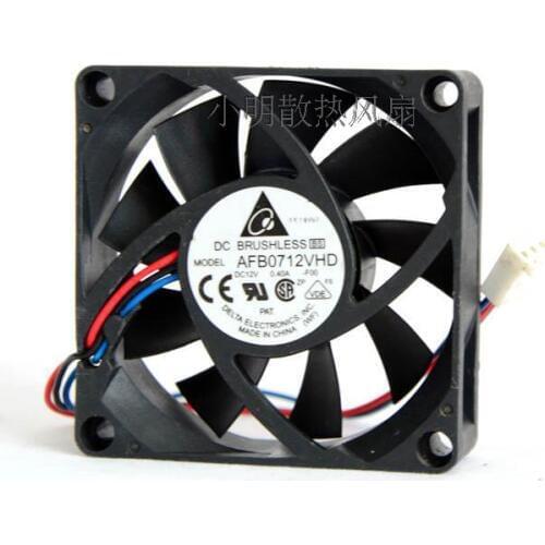 Delta DELTA AFB0712VHD 7cm7020 12V 0.4A70mm * 70mm * 20MM three line speed CPU fan
