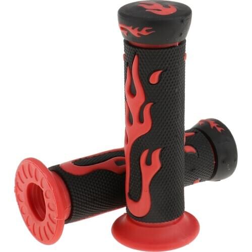 Universal 7/8'' Motorcycle Scooter Handlebar Hand Grips Rubber