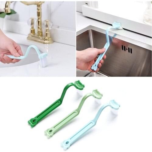 Random Color Frog V Shape WC Brushes Portable Plastic Toilet Cleaning Brush Scrubber V-type Cleaner Cleaning Brush