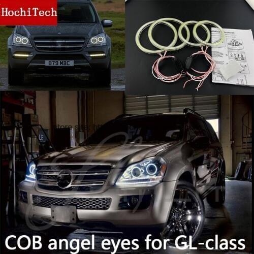High Quality COB Led Light White Halo Cob Led Angel Eyes Ring Error Free for Mercedes-Benz GL-Class X164 GL450 2007-2012