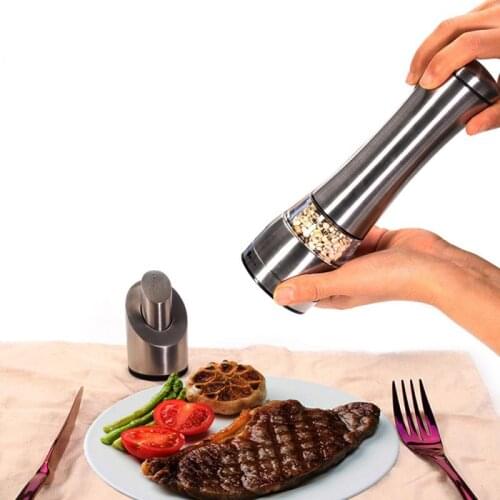 High Quality Pepper Grinder Stainless Steel Salt Pepper Mill Adjustable Shaker Kitchen Tools