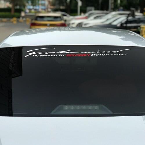 Funny Car Decals Windscreen Vinyl Front Rear Windshield Sport Stickers For Honda Odyssey Reflective Auto Decoration Accessories