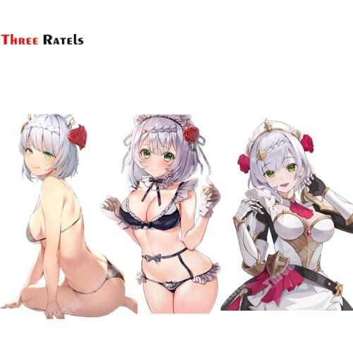 Three Ratels A809 Anime Game Role Of Noelle Genshin Impact Funny Personalized Stickers And Decals For Laptop Cup Decoration