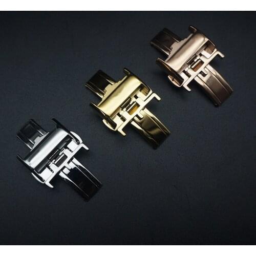 Stainless Steel Strap Buckle Clasp For Longines L2 Silver Gold Rose Gold 12mm 14mm 16mm 18mm 20mm Fashion WatchBands Strap Clasp