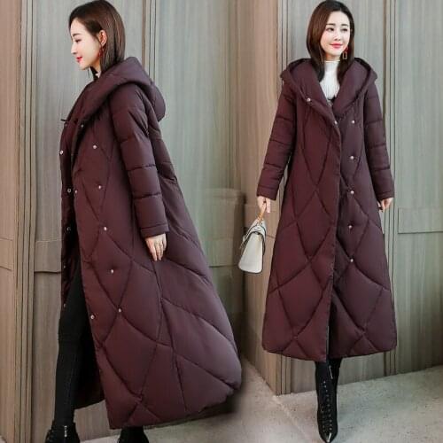 Parka Down Cotton Autumn Winter Women Clothes 2020 Coat Female Korean Vintage Long Tops Parkas Chaqueta Mujer ZT4593