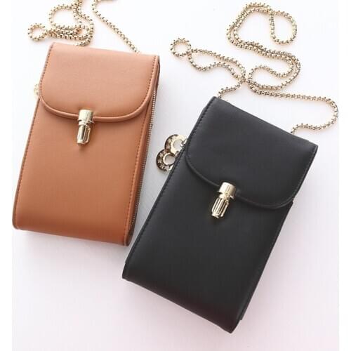 Ladies diagonal mobile phone bag large capacity student small bag trendy one-shoulder coin purse
