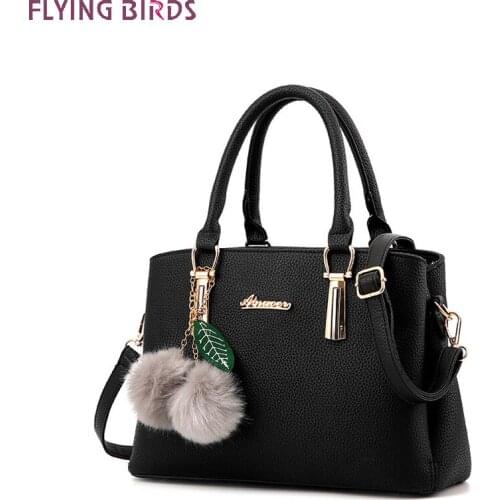 FLYING BIRDS Women Leather Handbags Tote Shoulder Bag Crossbody Bags For 2020 Luxury Designer Bags Casual Dinner Purse Vintage