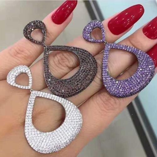 Be 8 New Arrival AAA Cubic Zirconia Water Drop Shape Vintage Drop Earrings Retro Womens Dangle Earrings Fashion Jewelry E796