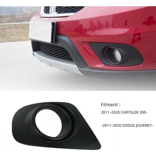 1pc Front left fog lamp frame for Dodge Journey 2011-2019 Left Bumper Fog Lamp Light Surrounds Grill Cover Frame Accessories
