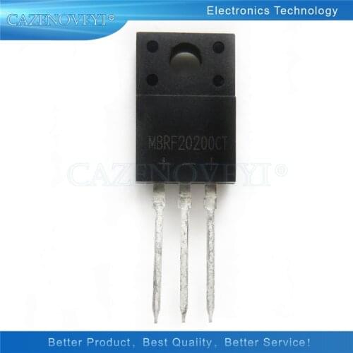 10pcs/lot MBRF20200CT TO-220F MBRF20200 TO-220 20200CT 20A 100V TO-220 In Stock