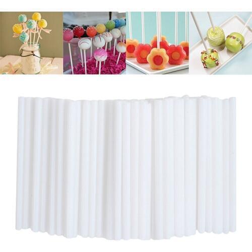 100pcs 8/10/15cm Safe Plastic Lollipop Stick Cake Sweets Sticks For Chocolate Sugar Candy Lolly Pop DIY Mold Tool