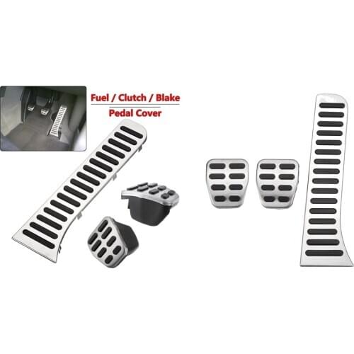 6x Fuel Brake Clutch Pedal Covers for VW GOLF MK5 MK6/Jetta MK5 MK6 CC Scirocco