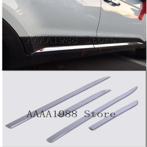 For 2015 2016 2017 2018 Hyundai Creta IX25 Car Door Body Side Molding Trim Cover Protector Strip Scuff Guard Car Accessory
