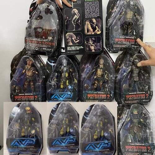 Masked Scar Predator AVP Alien vs Predator Celtic Chopper Predator Figure NECA Action Figure Collection Model Toys 18cm
