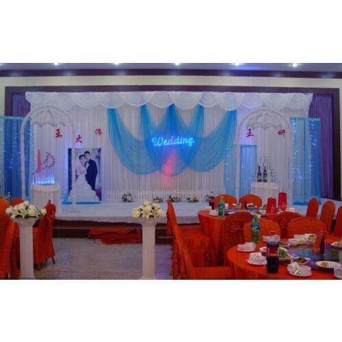 Wedding Party Backdrop Drapes Curtain 10ft*20ft wedding stage docor banquet marriage party stage background backdrop fabric