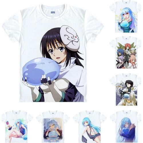Coolprint Rimuru Tempest T Shirt Tensei Shitara Suraimu Datta Ken Men Casual TShirt Premium T-Shirt Printed Short Sleeve Shirts